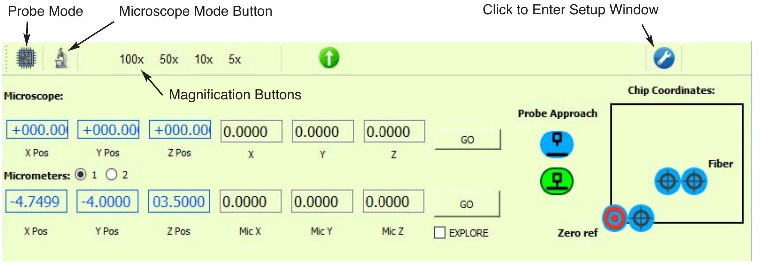 Control software main window